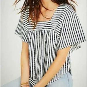 🇺🇸 Madewell Navy Striped Top